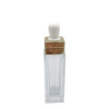 Luxury Clear Empty Glass Serum Cosmetic Dropper Bottle Packaging 30Ml